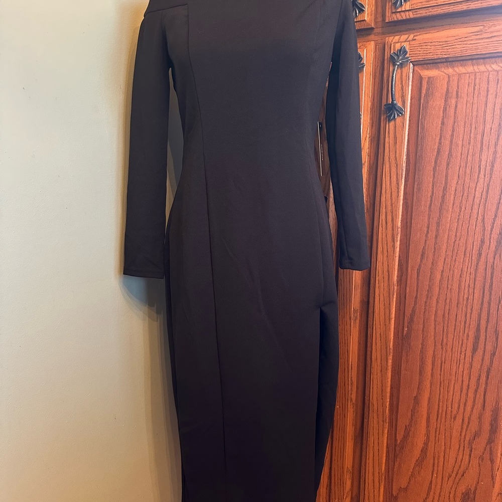 Lulu's Chic Black Long Sleeve Dress